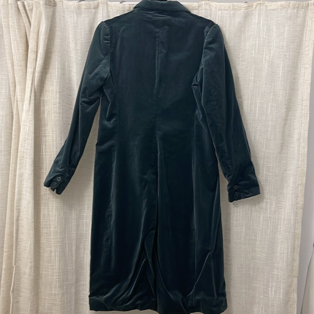 Jigsaw Velvet Midi Jacket Blue/Green Size 12 NWT - Picture 4 of 11